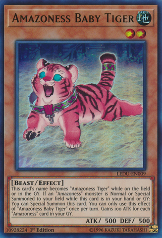 Amazoness Baby Tiger [LEDU-EN009] Ultra Rare - Yu-Gi-Oh! - Card Brawlers | Quebec | Canada |