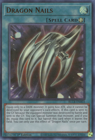 Dragon Nails [BLCR-EN003] Ultra Rare - Card Brawlers | Quebec | Canada | Yu-Gi-Oh!