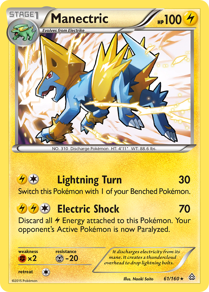 Manectric (61/160) [XY: Primal Clash] - Card Brawlers | Quebec | Canada | Yu-Gi-Oh!
