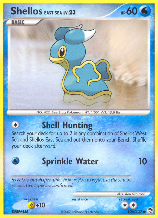 Shellos East Sea (106/132) [Diamond & Pearl: Secret Wonders] - Card Brawlers | Quebec | Canada | Yu-Gi-Oh!