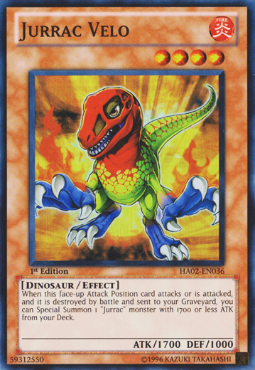 Jurrac Velo [HA02-EN036] Super Rare - Card Brawlers | Quebec | Canada | Yu-Gi-Oh!