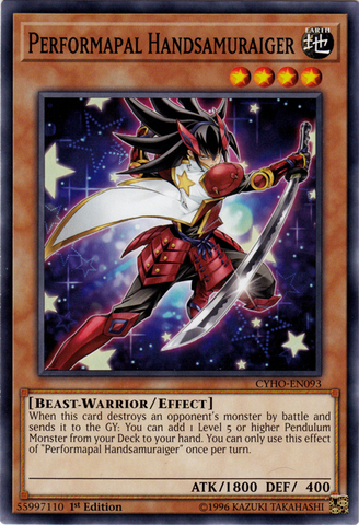 Performapal Handsamuraiger [CYHO-EN093] Common - Yu-Gi-Oh! - Card Brawlers | Quebec | Canada |