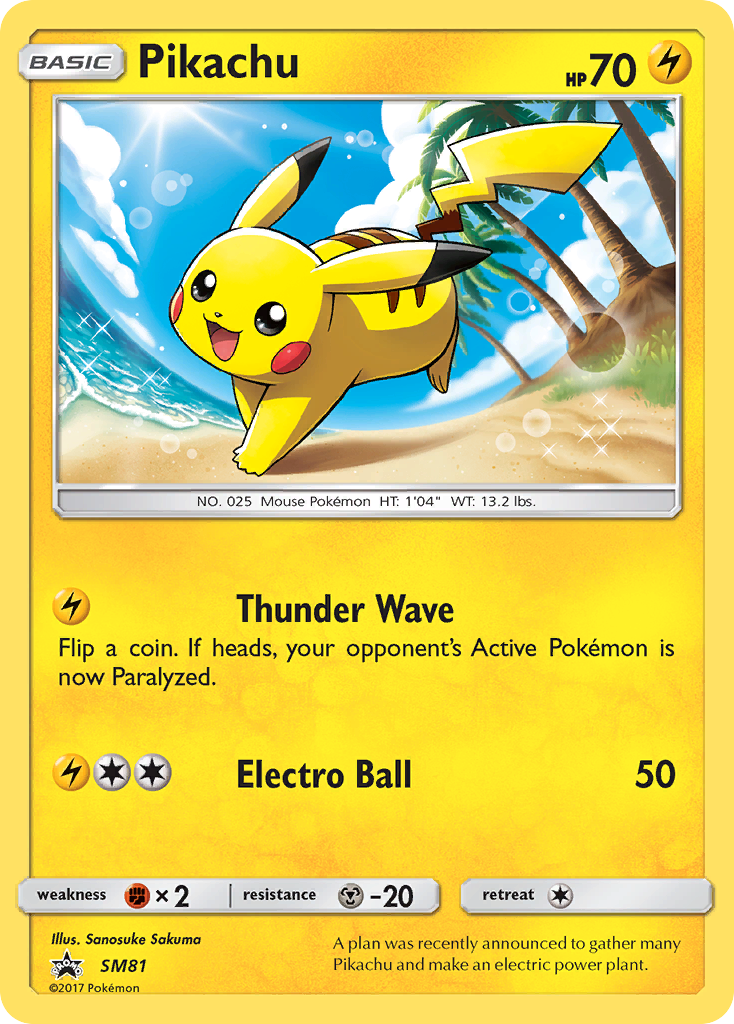 Pikachu (SM81) [Sun & Moon: Black Star Promos] - Card Brawlers | Quebec | Canada | Yu-Gi-Oh!
