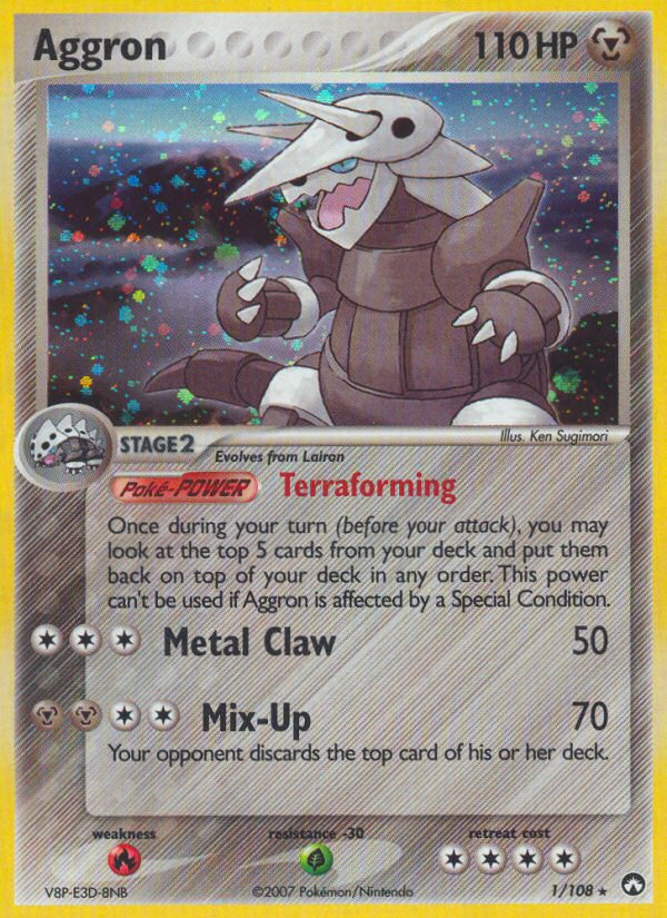 Aggron (1/108) [EX: Power Keepers] - Card Brawlers | Quebec | Canada | Yu-Gi-Oh!