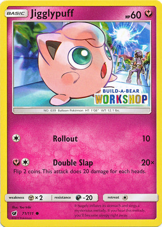 Jigglypuff (71/111) (Build A Bear Workshop Exclusive) [Sun & Moon: Crimson Invasion] - Card Brawlers | Quebec | Canada | Yu-Gi-Oh!