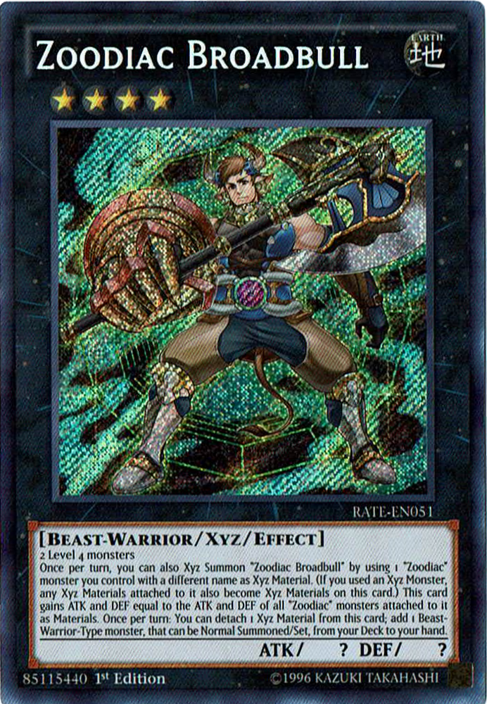 Zoodiac Broadbull [RATE-EN051] Secret Rare - Yu-Gi-Oh! - Card Brawlers | Quebec | Canada |