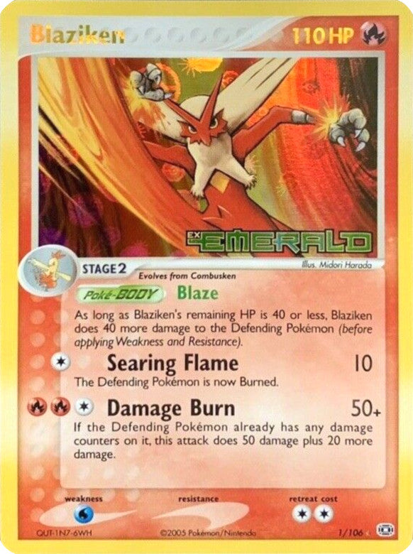 Blaziken (1/106) (Stamped) [EX: Emerald] - Card Brawlers | Quebec | Canada | Yu-Gi-Oh!