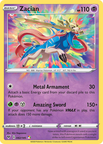 Zacian (082/185) [Sword & Shield: Vivid Voltage] - Card Brawlers | Quebec | Canada | Yu-Gi-Oh!