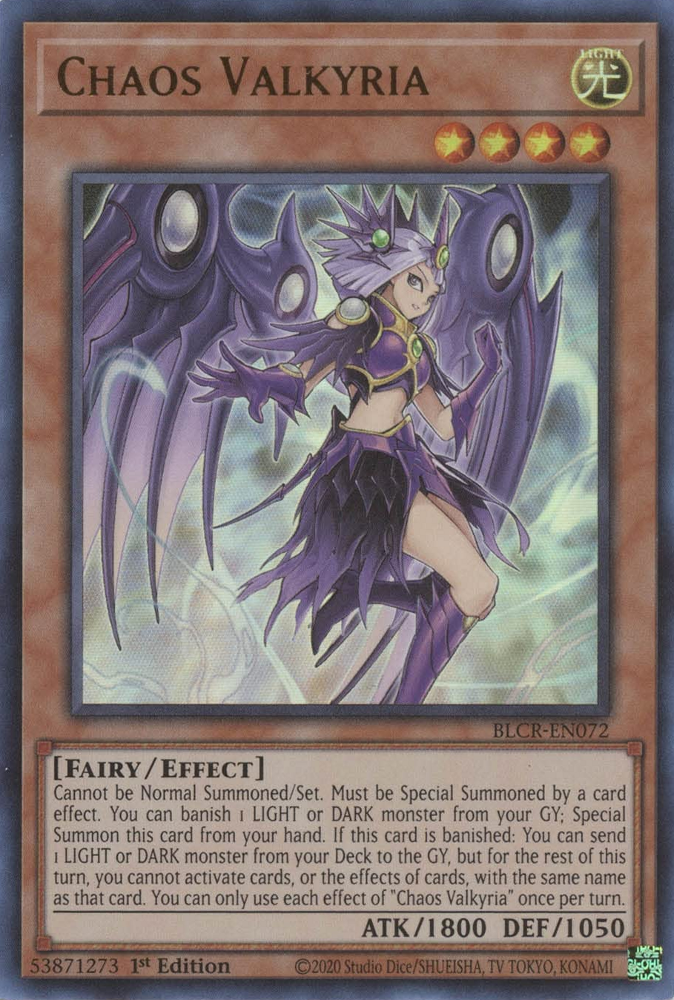 Chaos Valkyria [BLCR-EN072] Ultra Rare - Card Brawlers | Quebec | Canada | Yu-Gi-Oh!