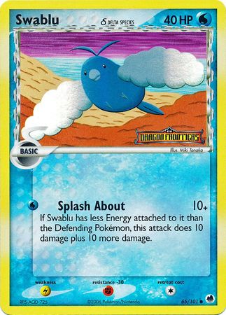 Swablu (65/101) (Delta Species) (Stamped) [EX: Dragon Frontiers] - Card Brawlers | Quebec | Canada | Yu-Gi-Oh!