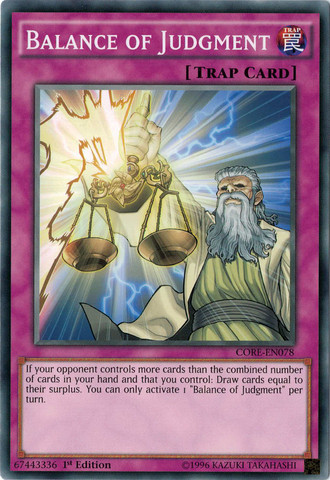 Balance of Judgment [CORE-EN078] Common - Yu-Gi-Oh! - Card Brawlers | Quebec | Canada |