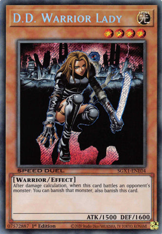 D.D. Warrior Lady [SGX1-ENE04] Secret Rare - Card Brawlers | Quebec | Canada | Yu-Gi-Oh!