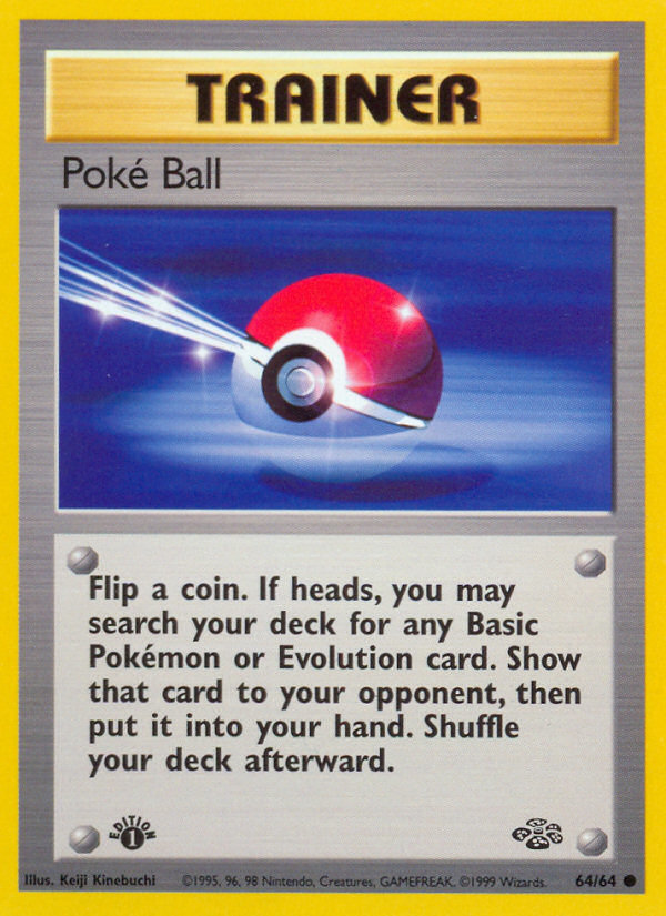 Poke Ball (64/64) [Jungle 1st Edition] - Card Brawlers | Quebec | Canada | Yu-Gi-Oh!