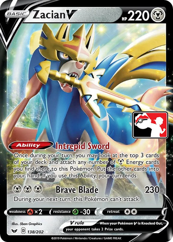 Zacian V (138/202) [Prize Pack Series One] - Card Brawlers | Quebec | Canada | Yu-Gi-Oh!