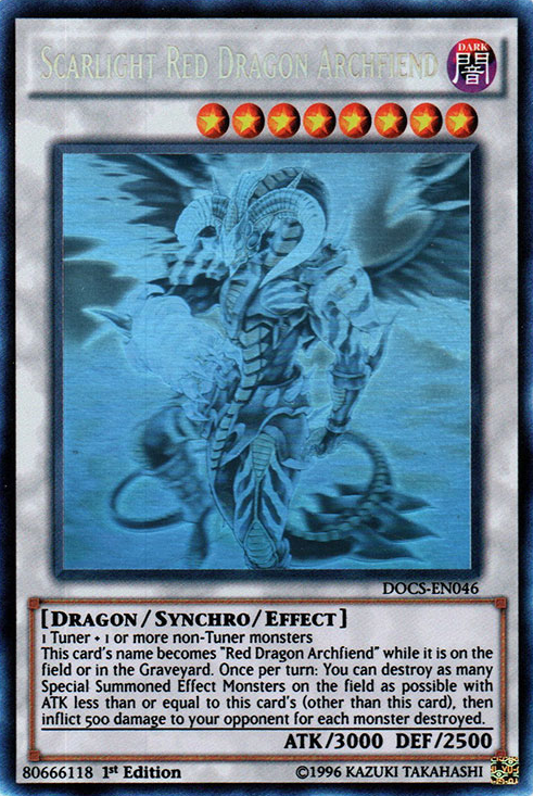Scarlight Red Dragon Archfiend (Ghost) [DOCS-EN046] Ghost Rare - Card Brawlers | Quebec | Canada | Yu-Gi-Oh!