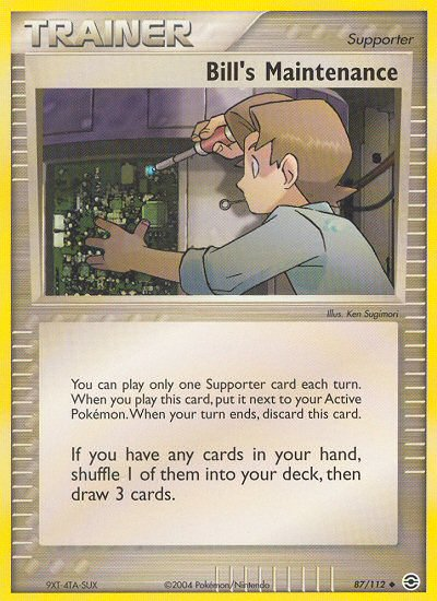 Bill's Maintenance (87/112) [EX: FireRed & LeafGreen] - Card Brawlers | Quebec | Canada | Yu-Gi-Oh!