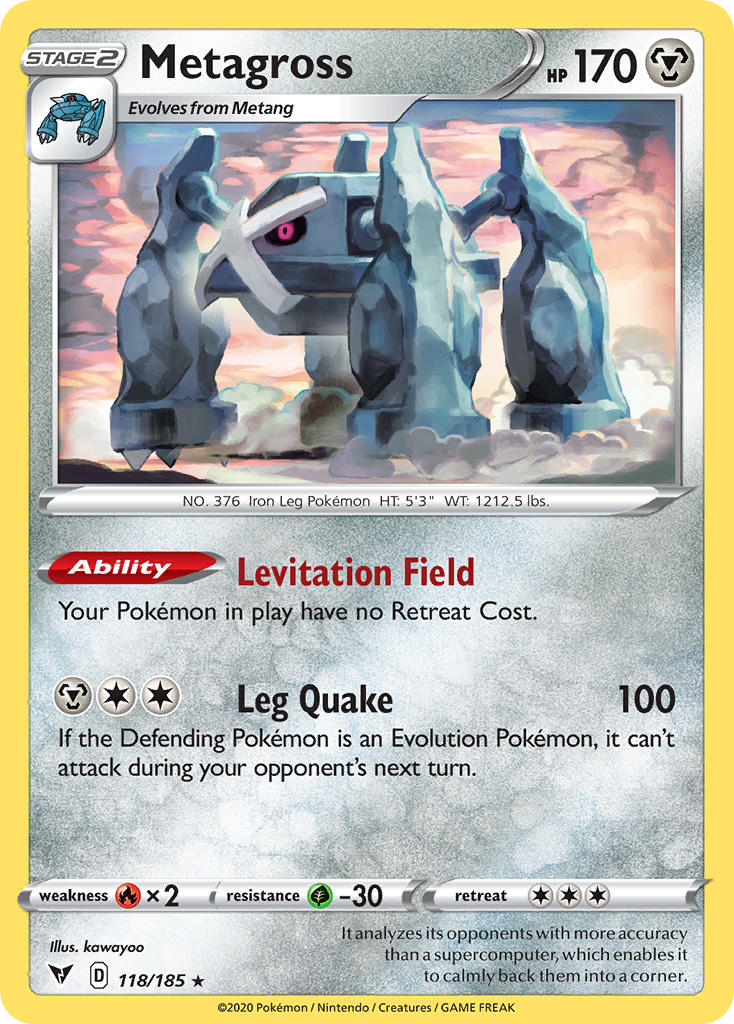 Metagross (118/185) [Sword & Shield: Vivid Voltage] - Card Brawlers | Quebec | Canada | Yu-Gi-Oh!