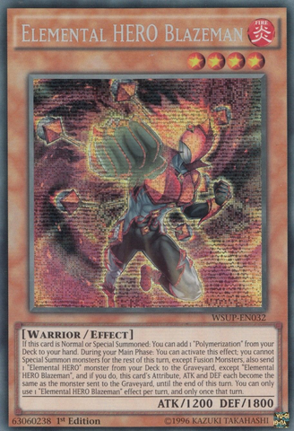 Elemental HERO Blazeman [WSUP-EN032] Secret Rare - Card Brawlers | Quebec | Canada | Yu-Gi-Oh!