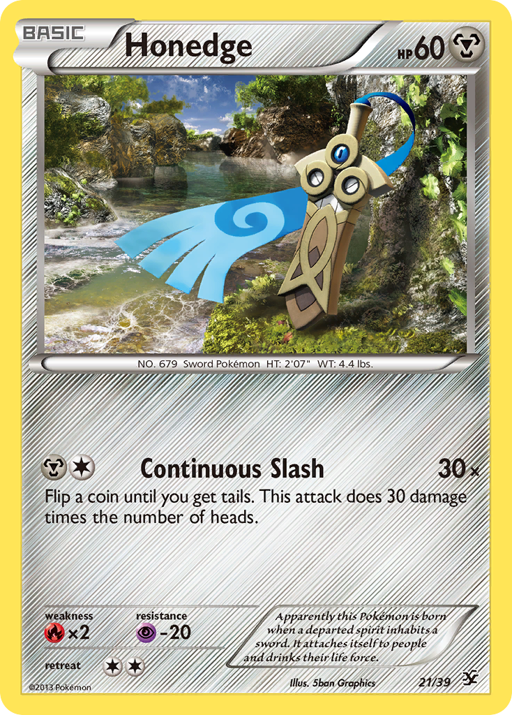 Honedge (21/39) [XY: Kalos Starter Set] - Card Brawlers | Quebec | Canada | Yu-Gi-Oh!