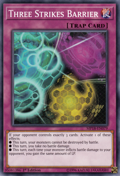 Three Strikes Barrier [MP18-EN079] Common - Card Brawlers | Quebec | Canada | Yu-Gi-Oh!