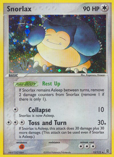 Snorlax (15/112) [EX: FireRed & LeafGreen] - Card Brawlers | Quebec | Canada | Yu-Gi-Oh!