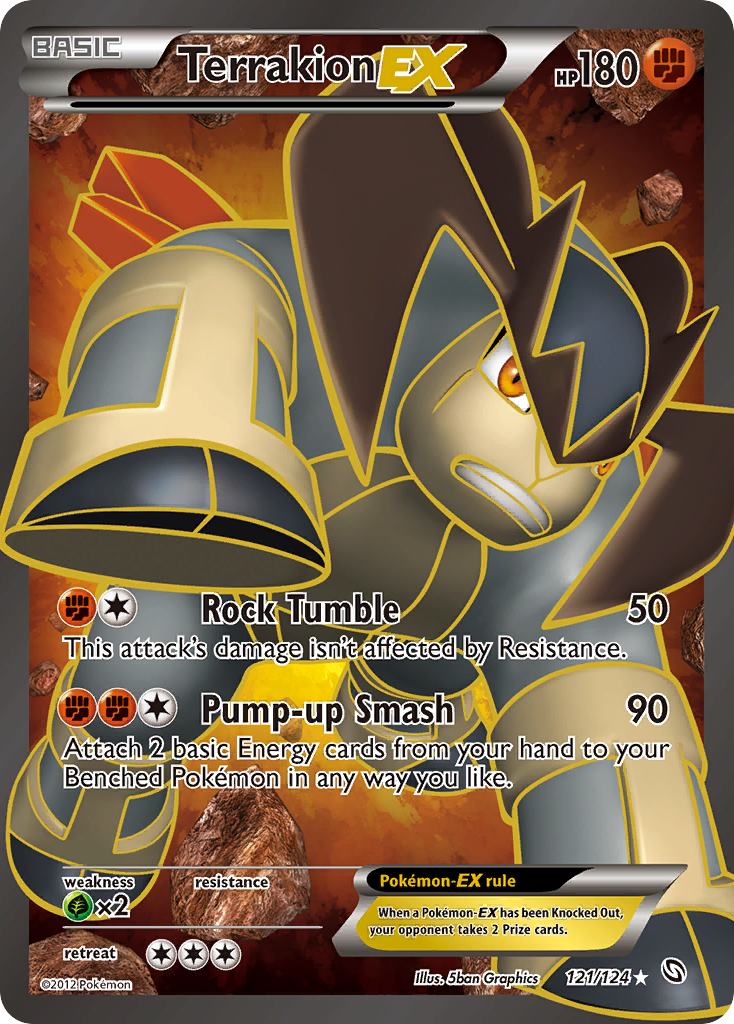Terrakion EX (121/124) [Black & White: Dragons Exalted] - Card Brawlers | Quebec | Canada | Yu-Gi-Oh!