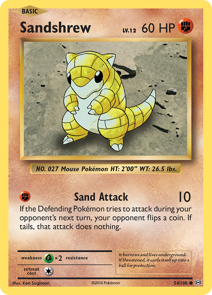Sandshrew (54/108) [XY: Evolutions] - Card Brawlers | Quebec | Canada | Yu-Gi-Oh!