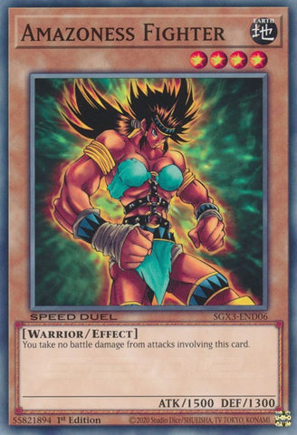 Amazoness Fighter [SGX3-END06] Common - Card Brawlers | Quebec | Canada | Yu-Gi-Oh!