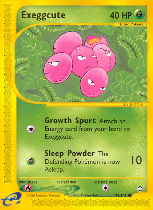 Exeggcute (76/147) [Aquapolis] - Card Brawlers | Quebec | Canada | Yu-Gi-Oh!