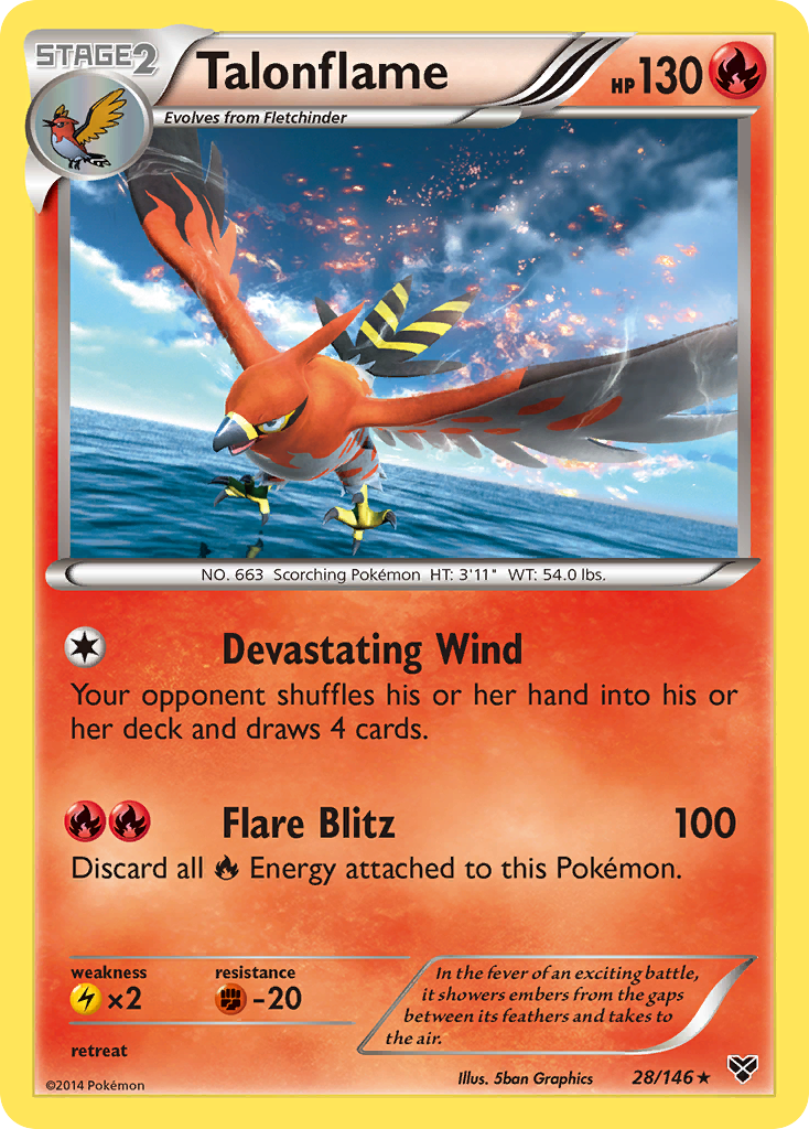 Talonflame (28/146) [XY: Base Set] - Card Brawlers | Quebec | Canada | Yu-Gi-Oh!