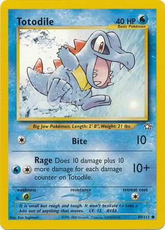 Totodile (80/111) [Neo Genesis Unlimited] - Card Brawlers | Quebec | Canada | Yu-Gi-Oh!