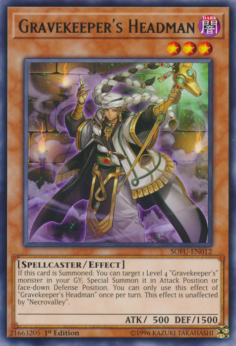 Gravekeeper's Headman [SOFU-EN012] Rare - Yu-Gi-Oh! - Card Brawlers | Quebec | Canada |