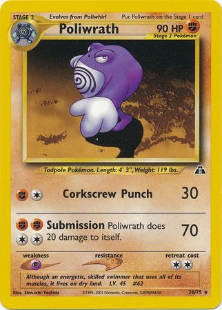 Poliwrath (28/75) [Neo Discovery Unlimited] - Card Brawlers | Quebec | Canada | Yu-Gi-Oh!