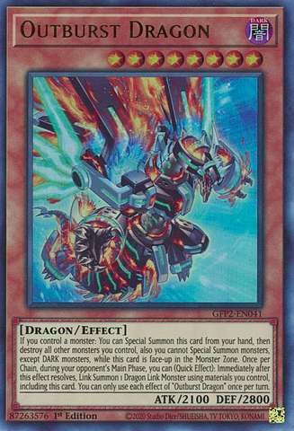 Outburst Dragon [GFP2-EN041] Ultra Rare - Card Brawlers | Quebec | Canada | Yu-Gi-Oh!