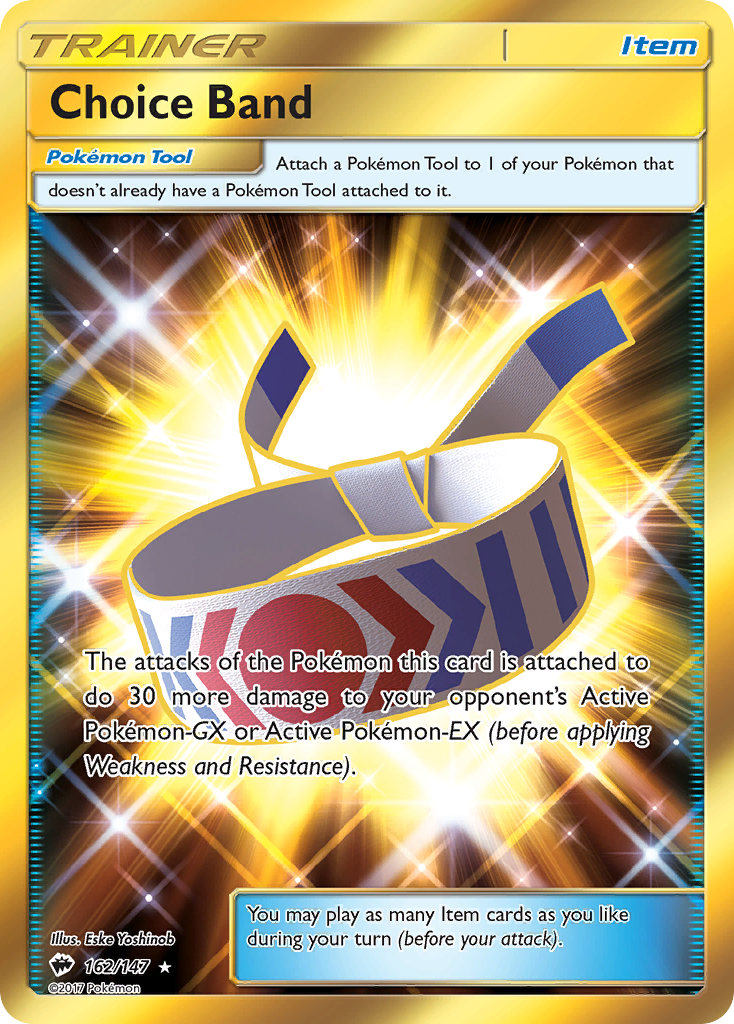 Choice Band (162/147) [Sun & Moon: Burning Shadows] - Card Brawlers | Quebec | Canada | Yu-Gi-Oh!