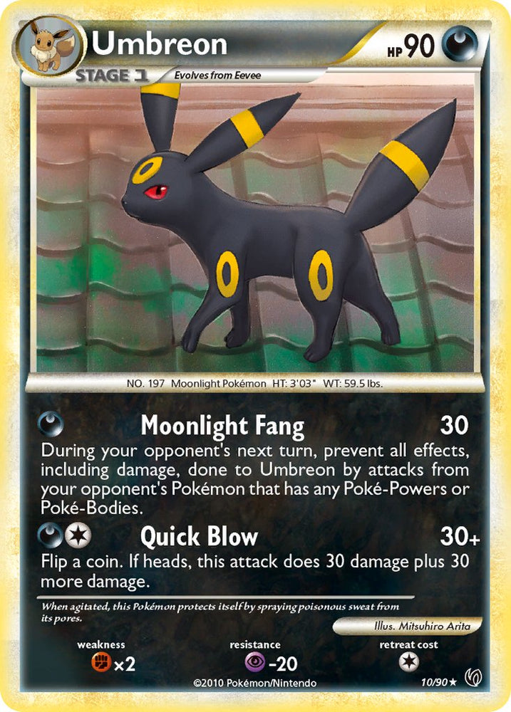 Umbreon (10/90) (Cracked Ice Holo) (Theme Deck Exclusive) [HeartGold & SoulSilver: Undaunted] - Card Brawlers | Quebec | Canada | Yu-Gi-Oh!