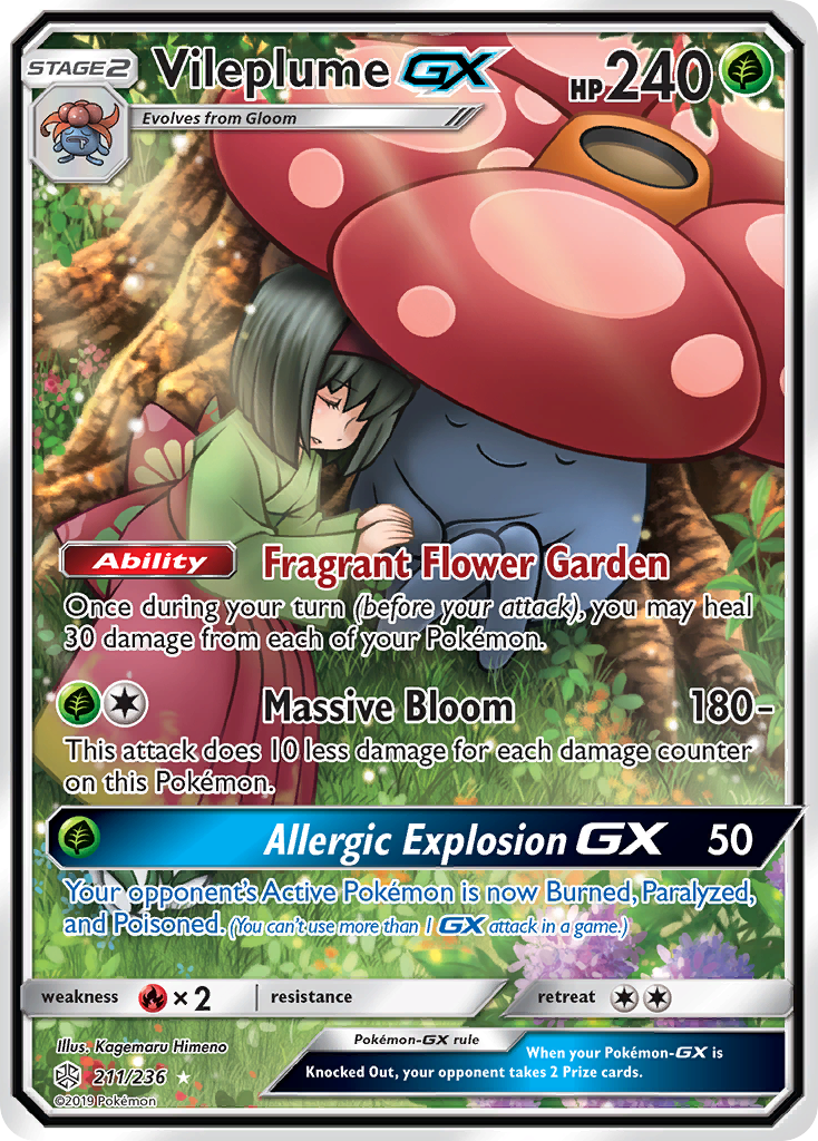 Vileplume GX (211/236) [Sun & Moon: Cosmic Eclipse] - Card Brawlers | Quebec | Canada | Yu-Gi-Oh!