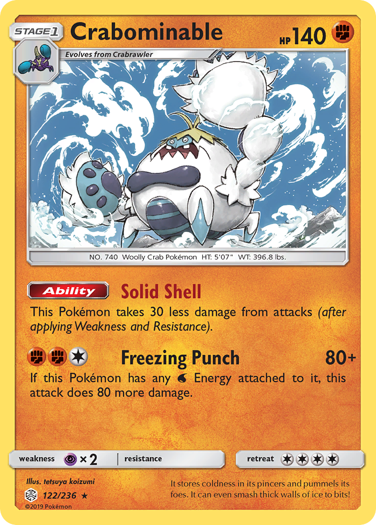 Crabominable (122/236) [Sun & Moon: Cosmic Eclipse] - Card Brawlers | Quebec | Canada | Yu-Gi-Oh!