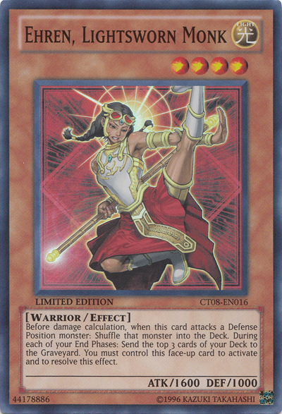 Ehren, Lightsworn Monk [CT08-EN016] Super Rare - Yu-Gi-Oh! - Card Brawlers | Quebec | Canada |