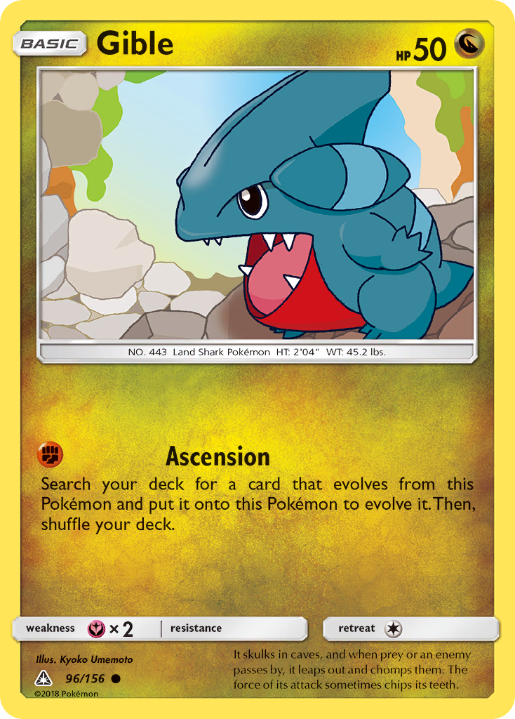 Gible (96/156) [Sun & Moon: Ultra Prism] - Card Brawlers | Quebec | Canada | Yu-Gi-Oh!