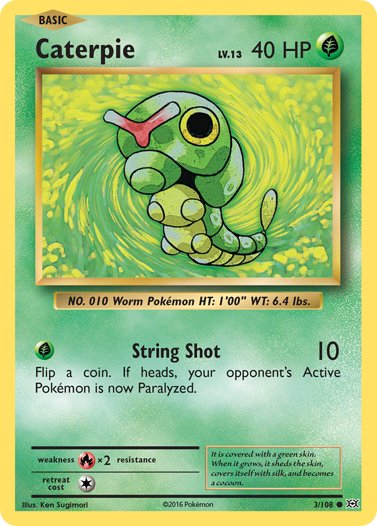 Caterpie (3/108) [XY: Evolutions] - Card Brawlers | Quebec | Canada | Yu-Gi-Oh!