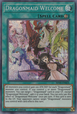 Dragonmaid Welcome [MYFI-EN024] Secret Rare - Card Brawlers | Quebec | Canada | Yu-Gi-Oh!