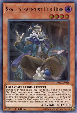 Seal, Strategist Fur Hire [DASA-EN018] Super Rare - Yu-Gi-Oh! - Card Brawlers | Quebec | Canada |