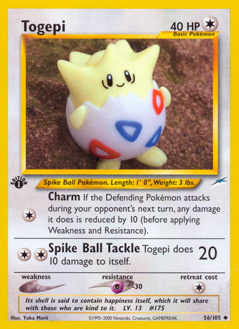 Togepi (56/105) [Neo Destiny 1st Edition] - Card Brawlers | Quebec | Canada | Yu-Gi-Oh!