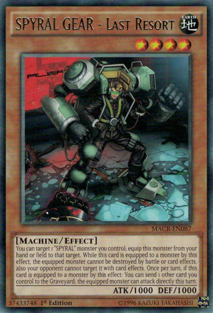 SPYRAL GEAR - Last Resort [MACR-EN087] Rare - Yu-Gi-Oh! - Card Brawlers | Quebec | Canada |