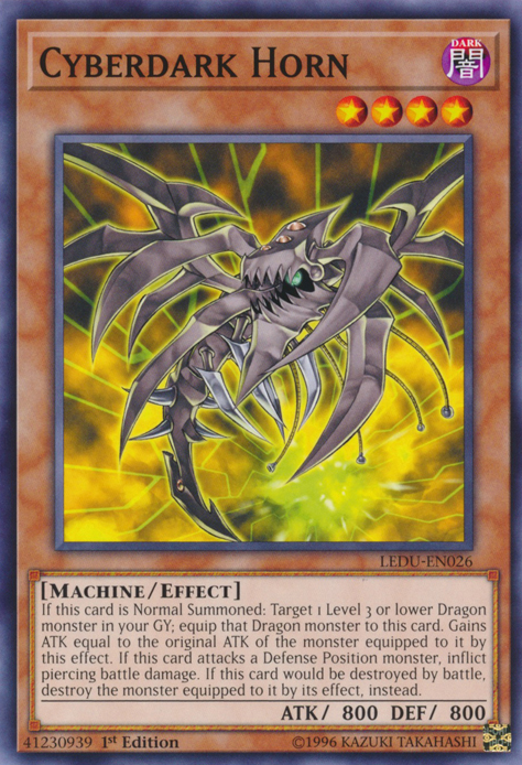 Cyberdark Horn [LEDU-EN026] Common - Yu-Gi-Oh! - Card Brawlers | Quebec | Canada |