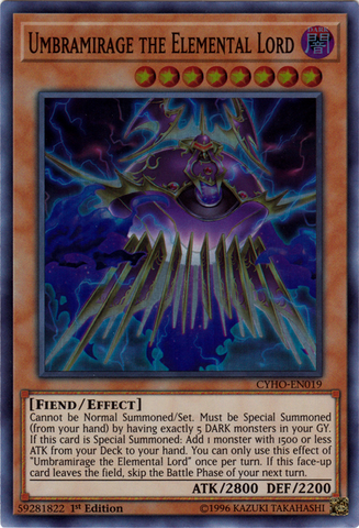 Umbramirage the Elemental Lord [CYHO-EN019] Super Rare - Yu-Gi-Oh! - Card Brawlers | Quebec | Canada |