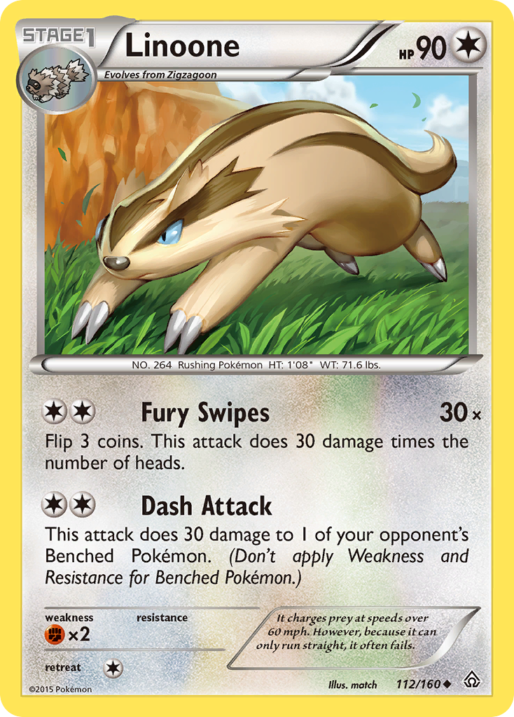 Linoone (112/160) [XY: Primal Clash] - Card Brawlers | Quebec | Canada | Yu-Gi-Oh!
