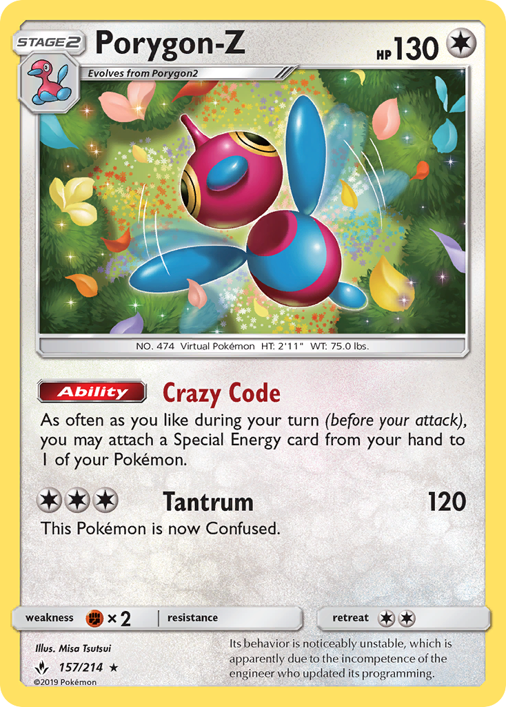 Porygon-Z (157/214) [Sun & Moon: Unbroken Bonds] - Card Brawlers | Quebec | Canada | Yu-Gi-Oh!