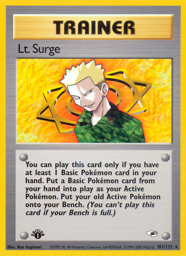 Lt. Surge (101/132) [Gym Heroes 1st Edition] - Card Brawlers | Quebec | Canada | Yu-Gi-Oh!